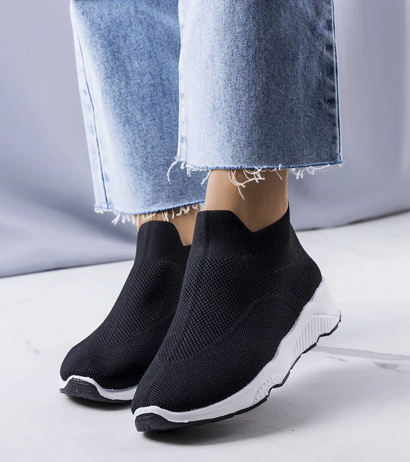 Čierne členkové tenisky Roes