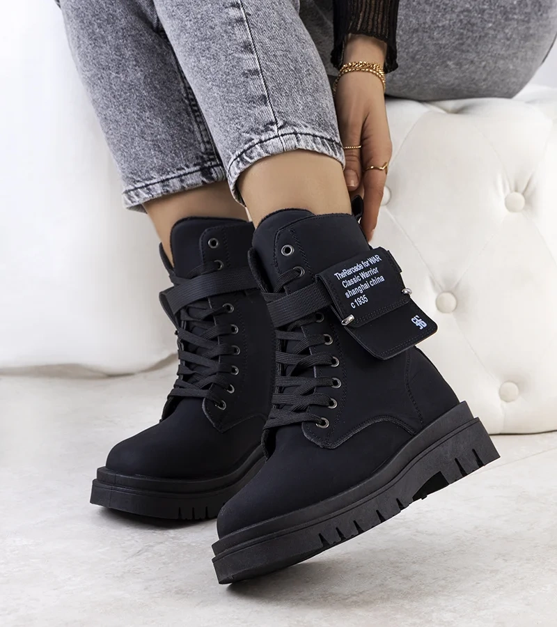 Dámske trappery Black Paolo