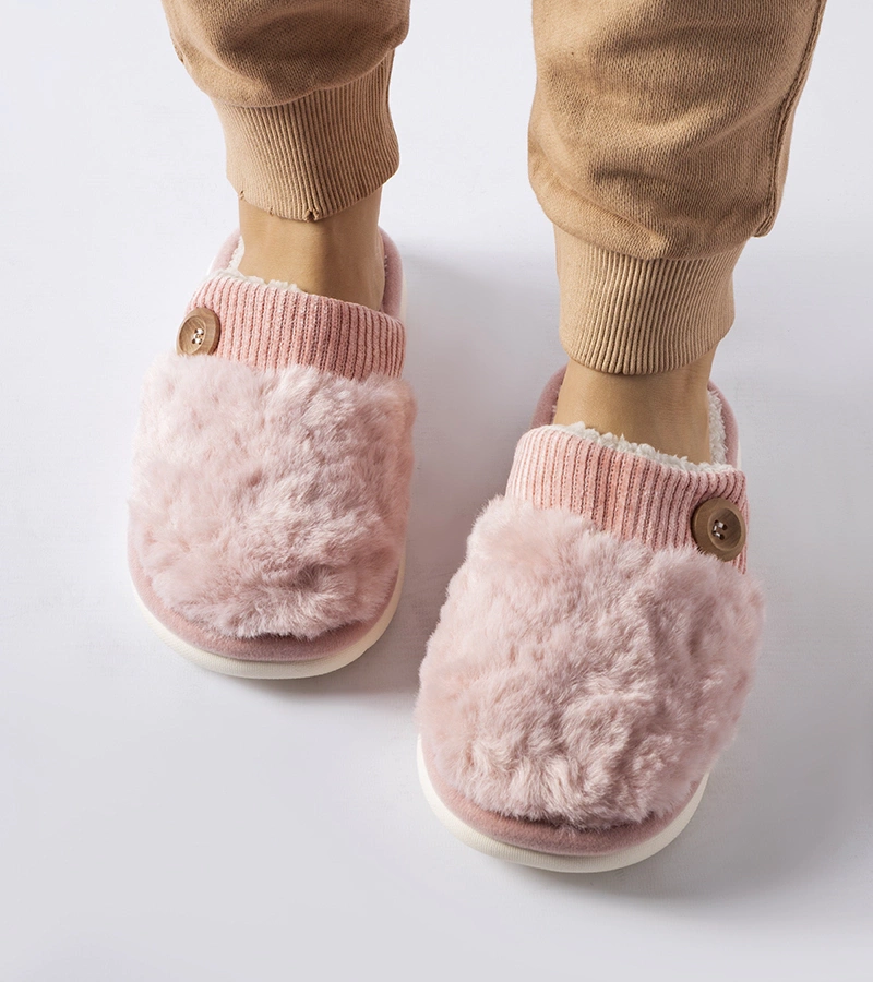 Ružové zateplené papuče Lakeland