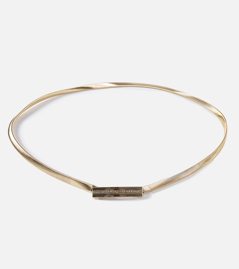 Zlatý elastický pás s cyrkonmi Umberti