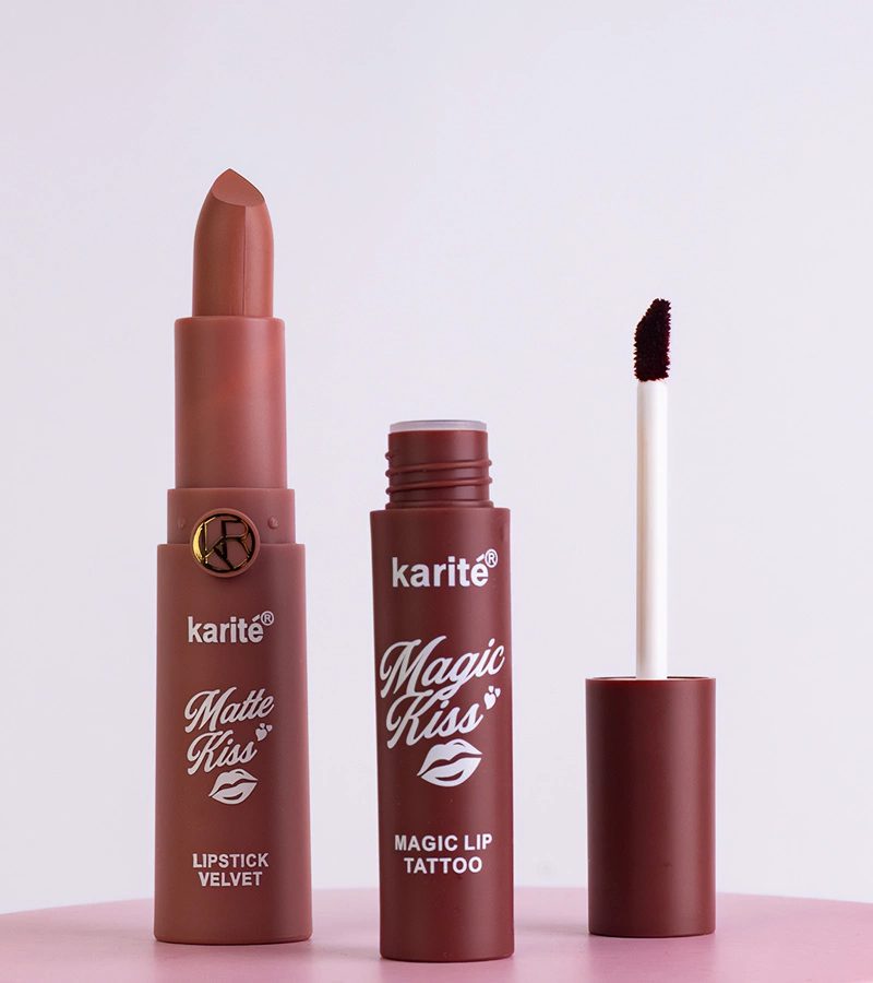 Súprava na pery Magic Lip Tatto 2-in-1 Karite 02# 4,5 ml+3,5 g