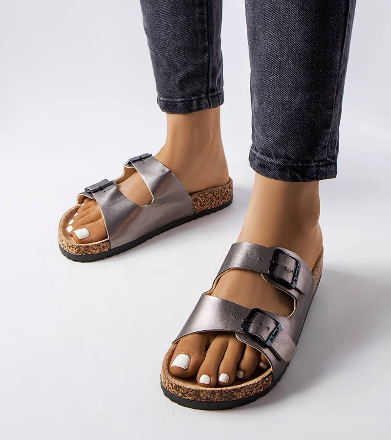 Šedé žabky Lee Cooper LCW-22-35-1153L