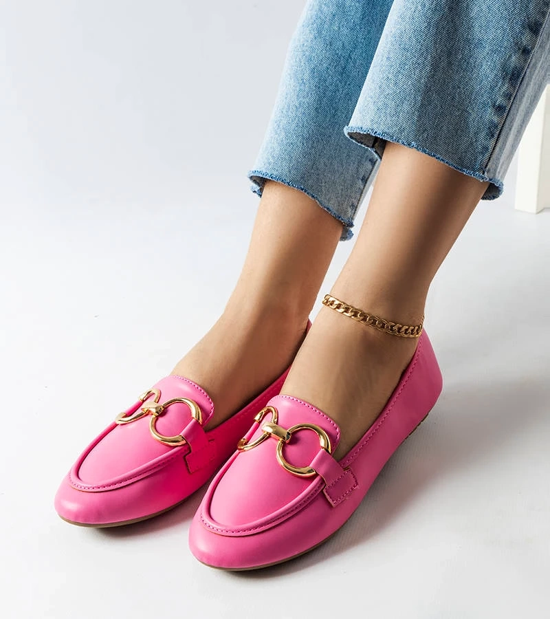 Ružové dámske mokasíny Couturier