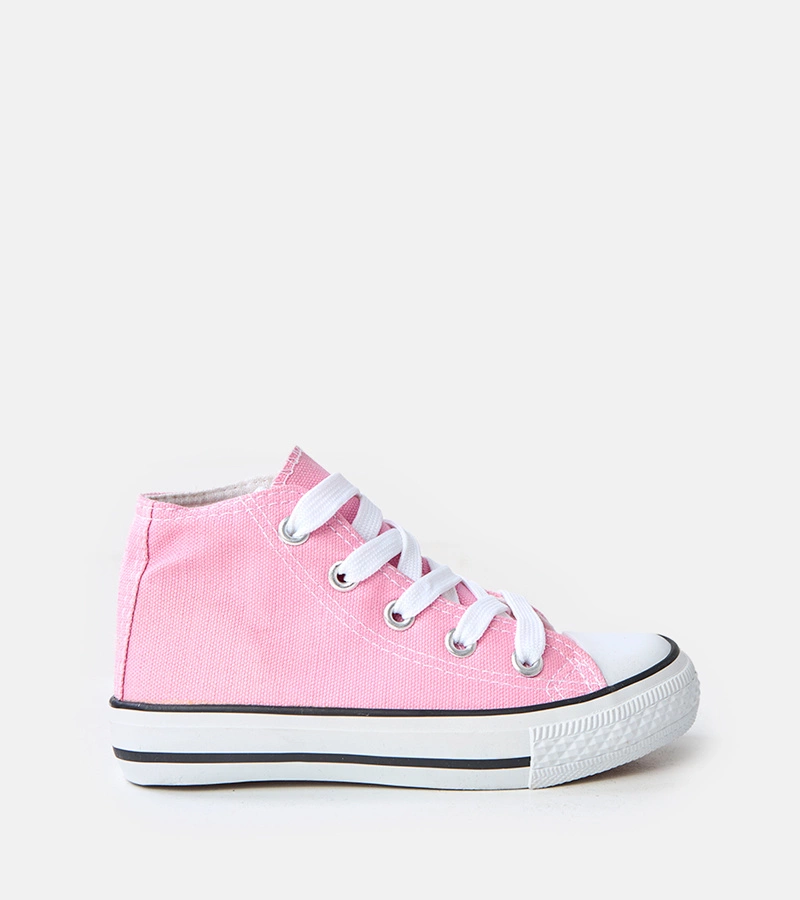 Svetloružové detské členkové tenisky Tandy