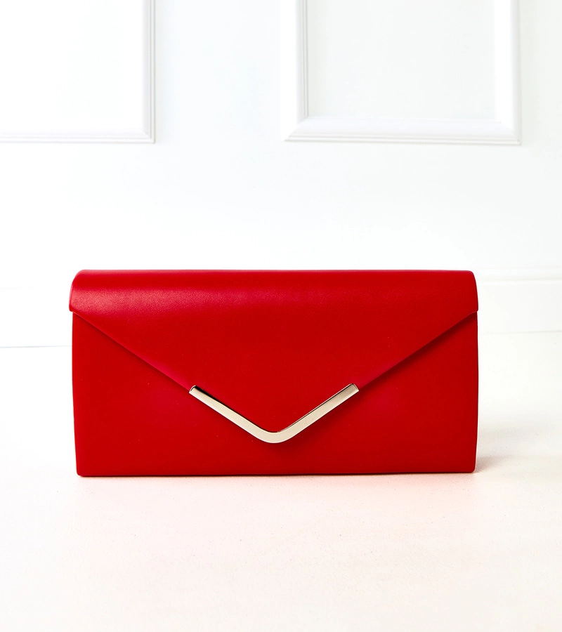 Červená obálková kabelka Vinson