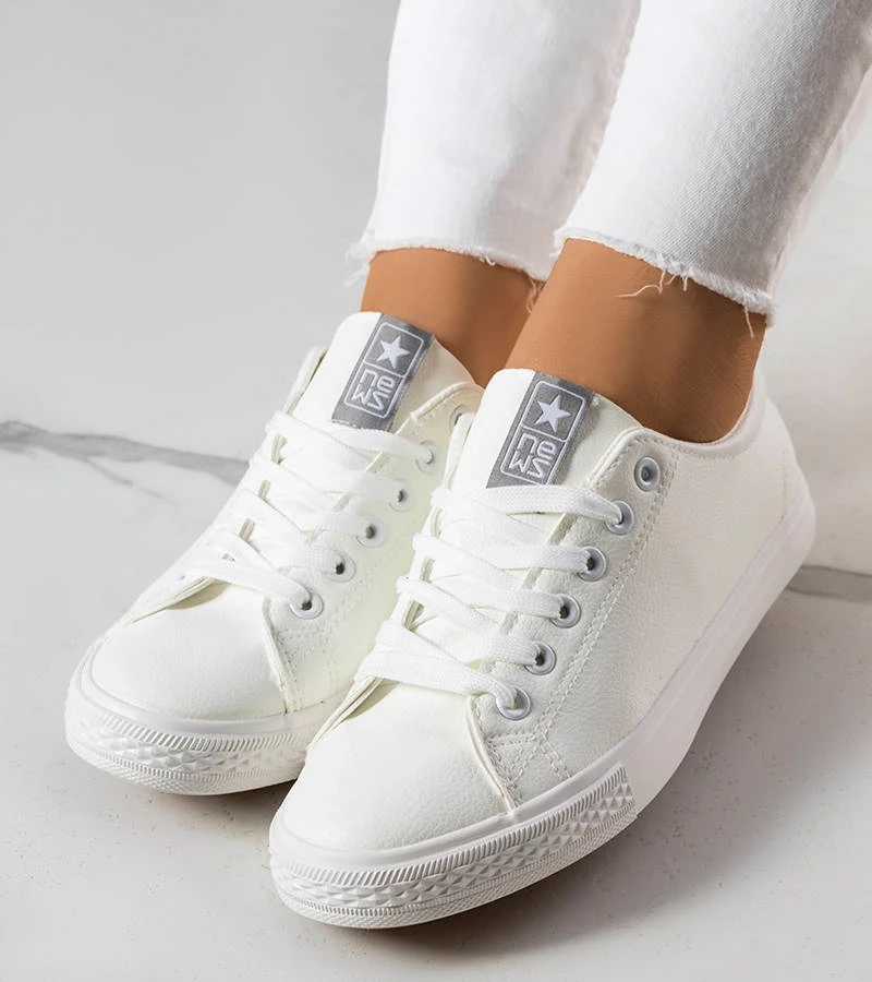 Biele tenisky z ekokože Luz