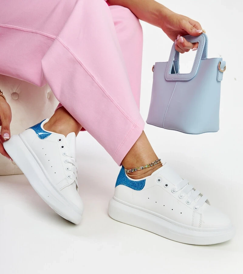 Biela ekokožená tenisky Fatimah