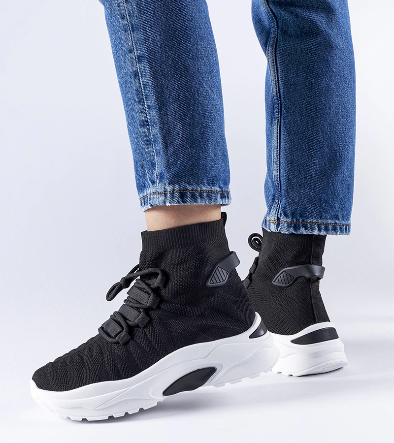 Čierne vysoké tenisky Vigatto