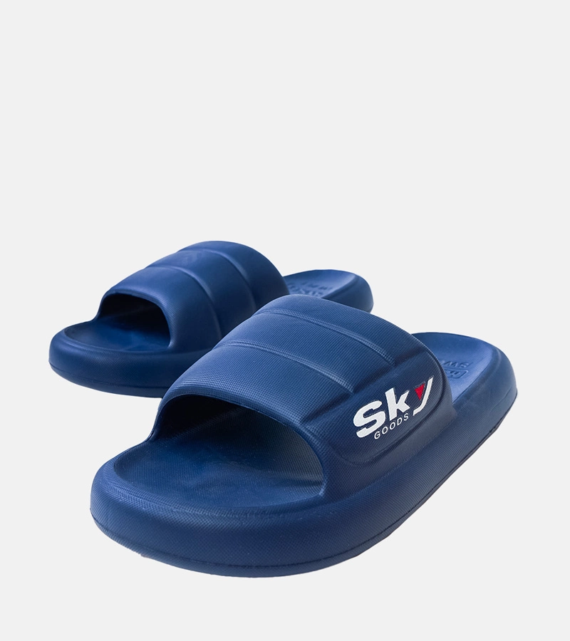 Tmavomodré pánske gumené šľapky Torwald