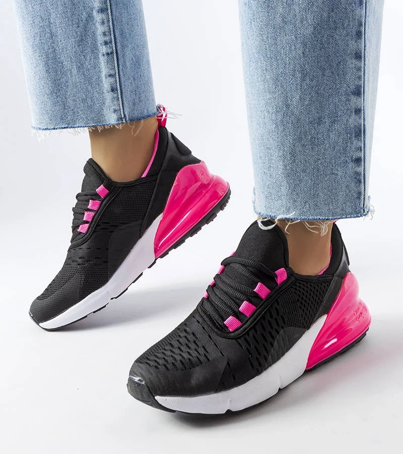 Čierno-ružové športové tenisky Court