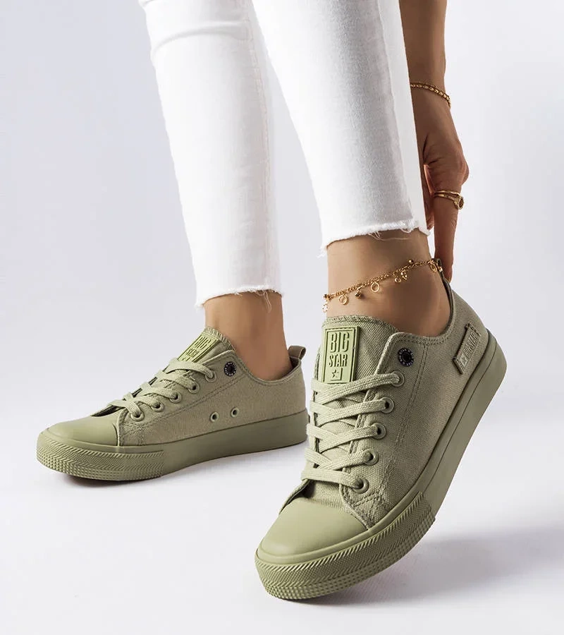 Zelené textilné tenisky Big Star LL274028