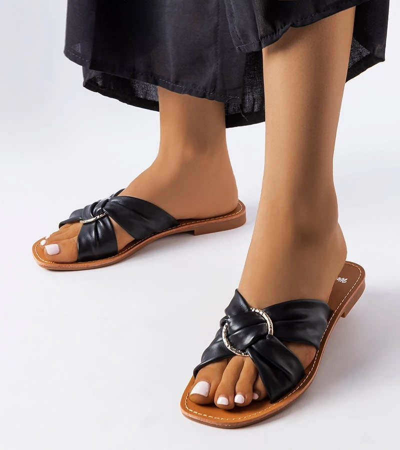 Čierne elegantné žabky Belisarda