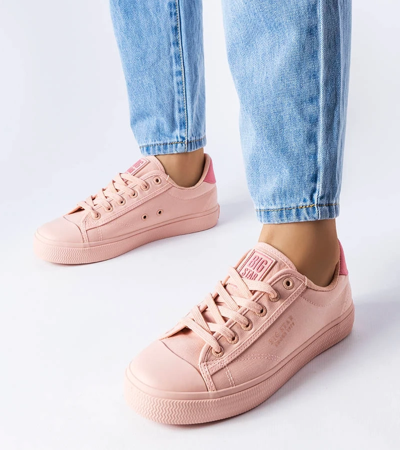 Ružové textilné tenisky Big Star LL274095