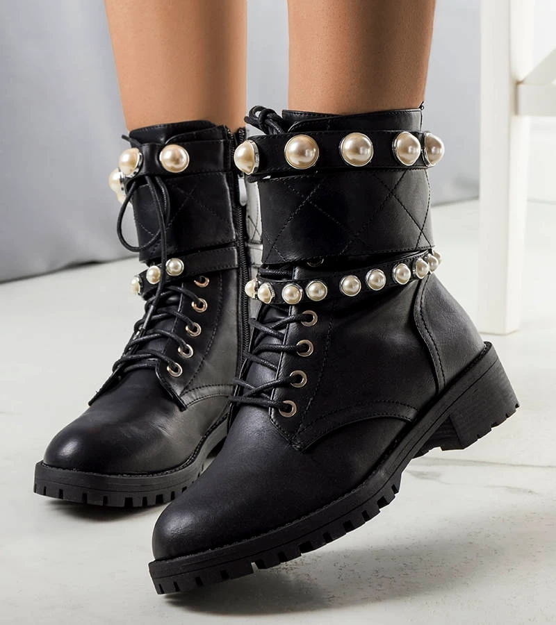 Čierne perlové tašky Marguerite