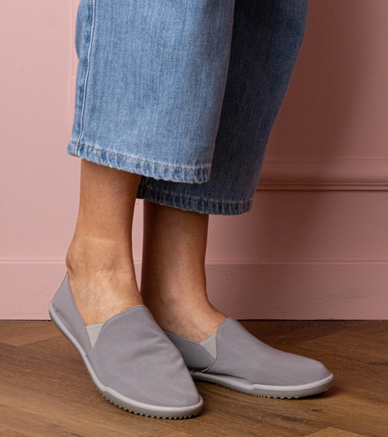 Sivé dámske slip-on tenisky Kendi