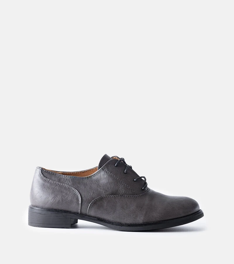 Sivé poltopánky z ekokože Burdett