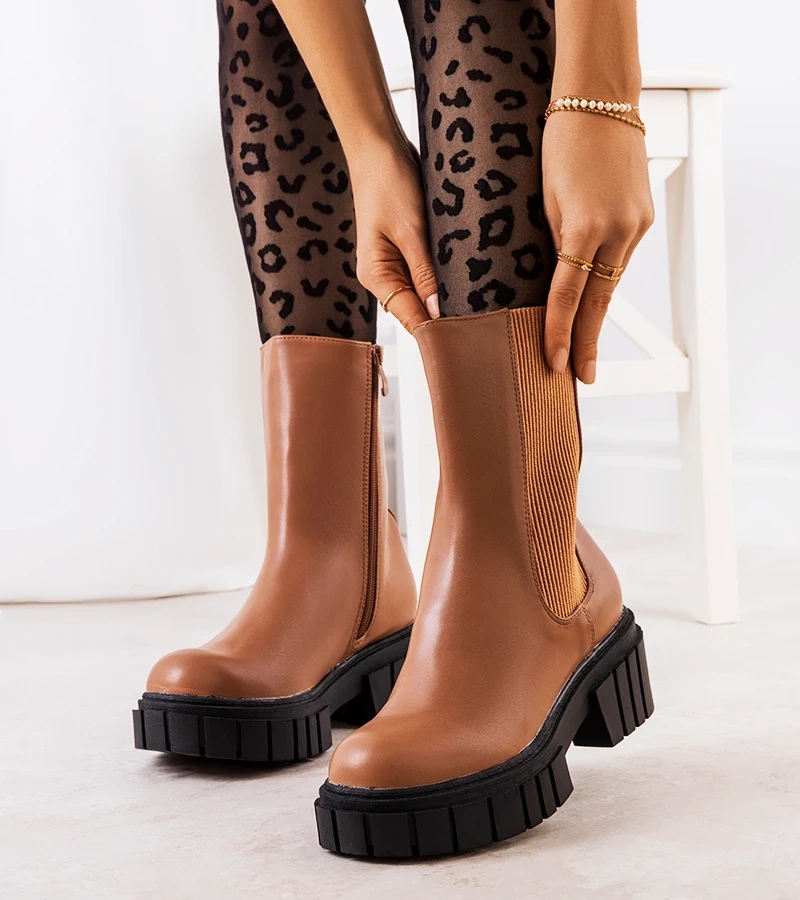 Hnedá botki dámska Melika