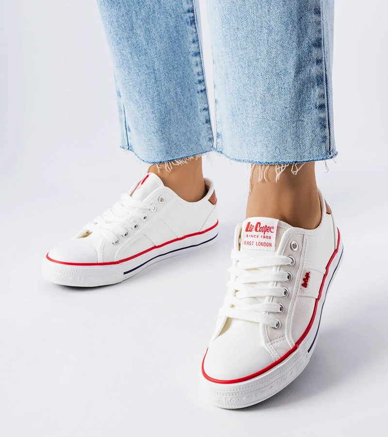 Biele tenisky Lee Cooper LCW-22-31-0862L