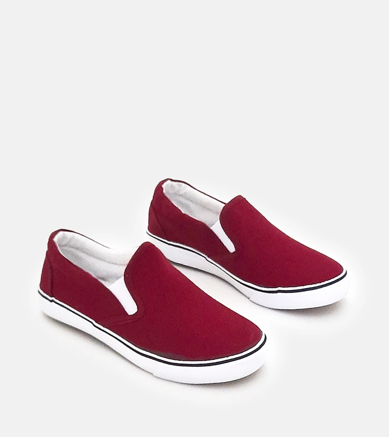 Bordové detské slip-on tenisky Lagunes