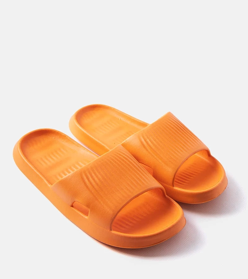 Drevené oranžové penové žabky