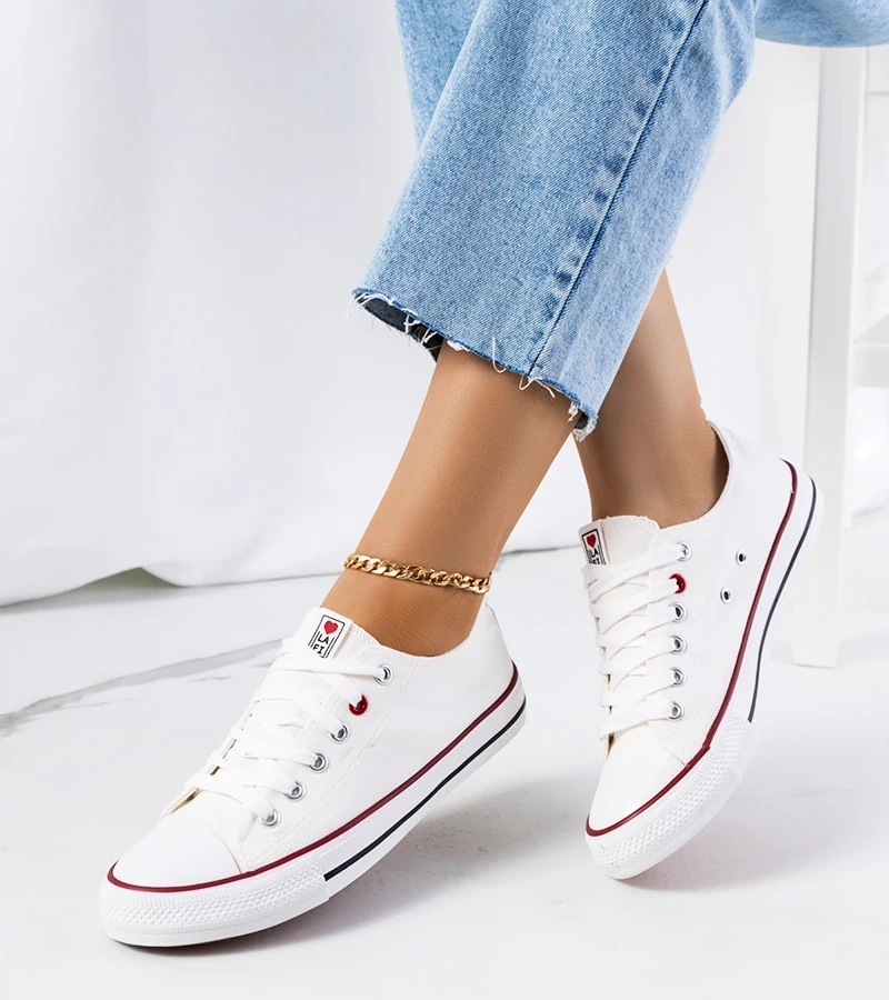 Biele klasické tenisky pre ženy Kolind