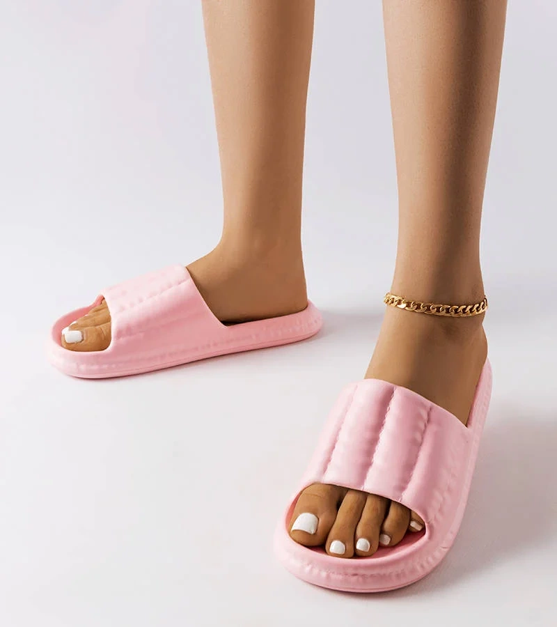 Ružové gumené žabky Karolin