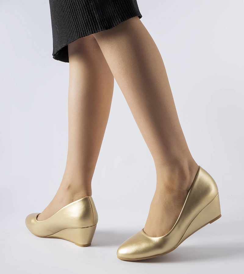 Zlaté baleríny na nízkom kotúčiku Houston