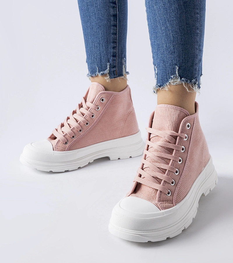 Ružové kotníkové tenisky Villaggio