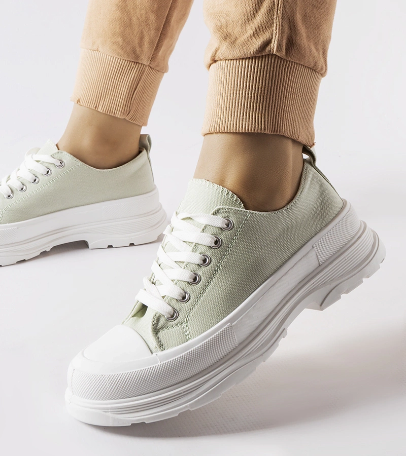 Zelené tenisky na športovom podrážke Bettole