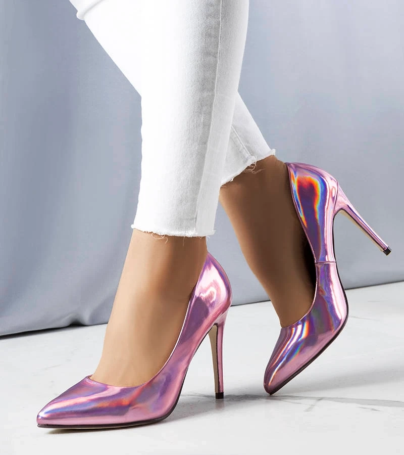 Rayna fialové ihličkové topánky