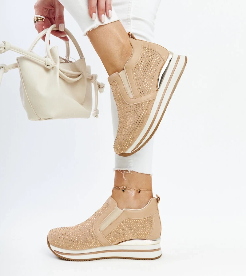 Hnedé tenisky na platforme Cadelaria