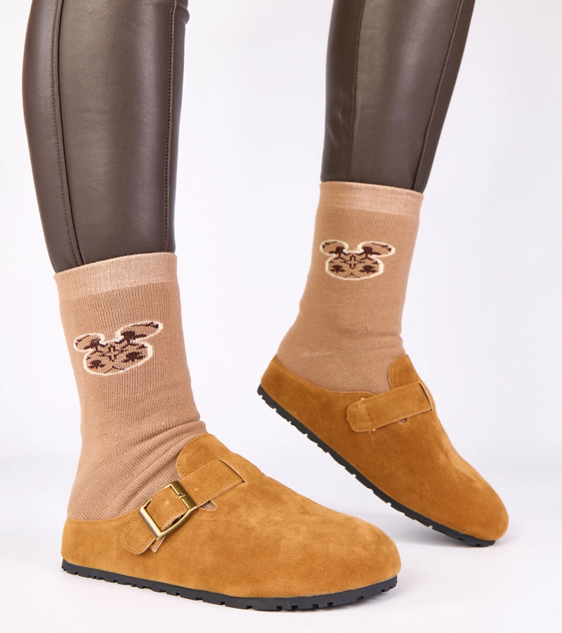 Hnedé mulice s ozdobnou prackou Atoria