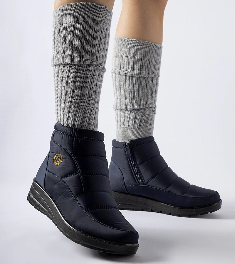 Modrá snehule na nízkej platforme Vittore 22SN26-5029 NAVY