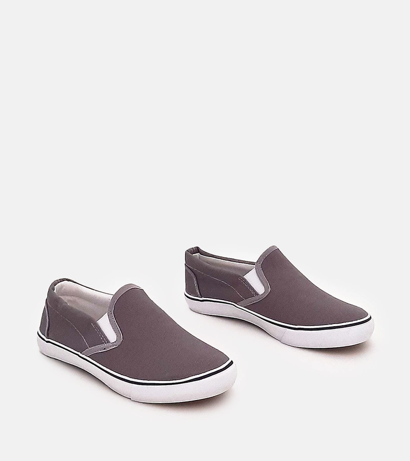 Šedé detské slip-on tenisky Lagunes