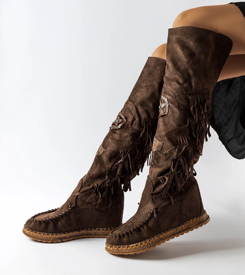 Cascia hnedé topánky na podpätkoch