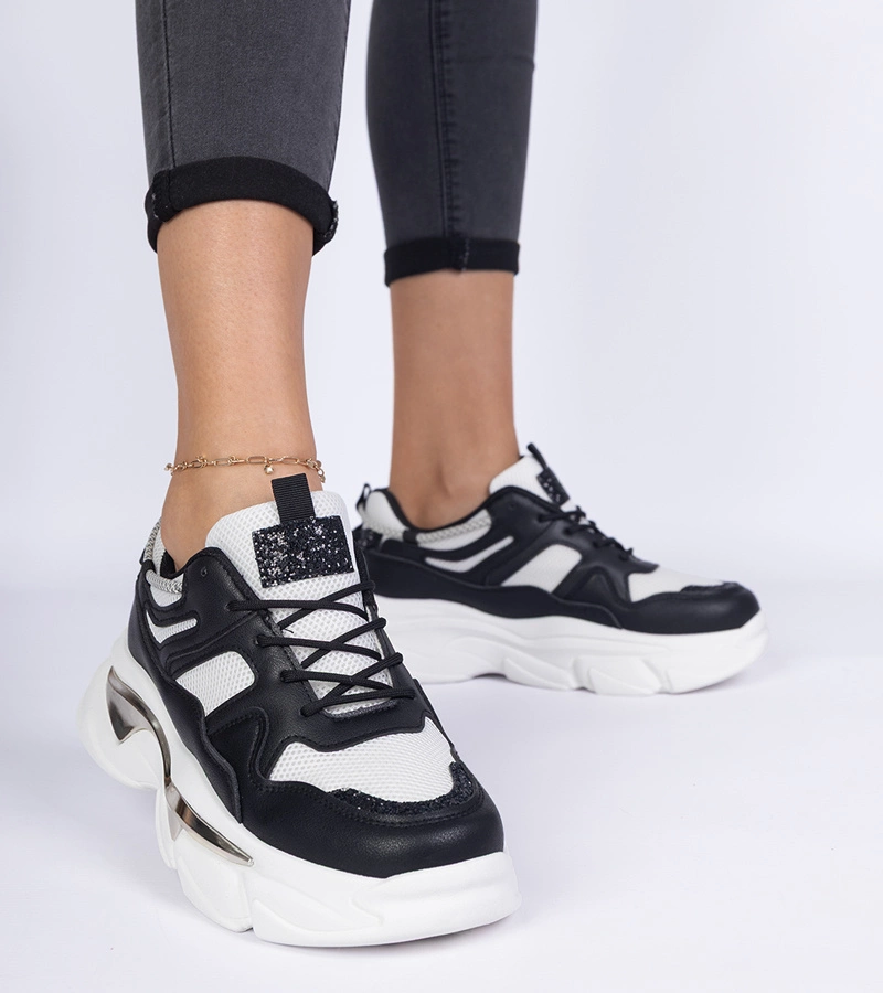 Čierne dámske športové tenisky Prutto