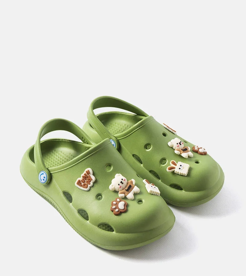 Zelené žabky so zakrytým nosom Daviau