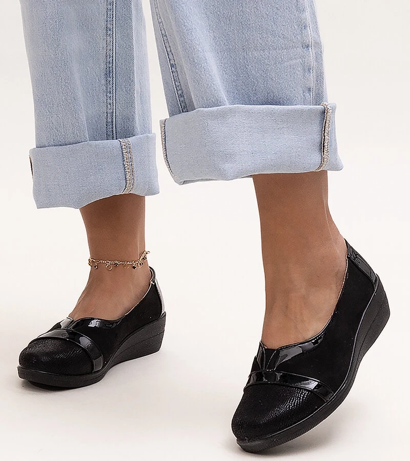 Čierne čižmy Sundown na strednom podpätku