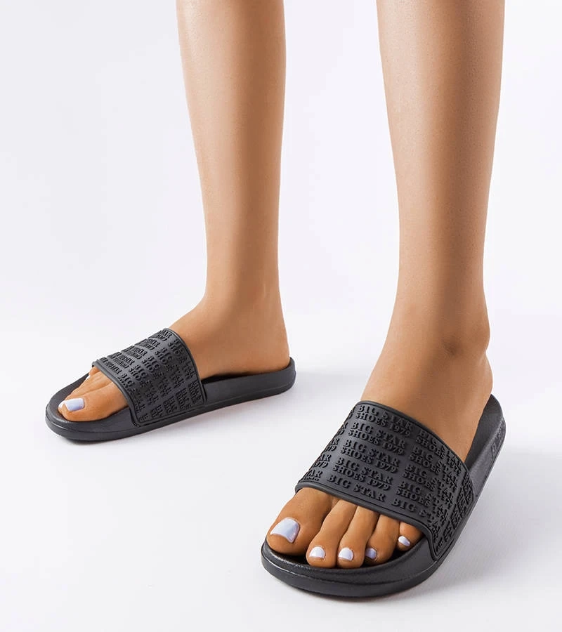 Čierne žabky Big Star LL274A147