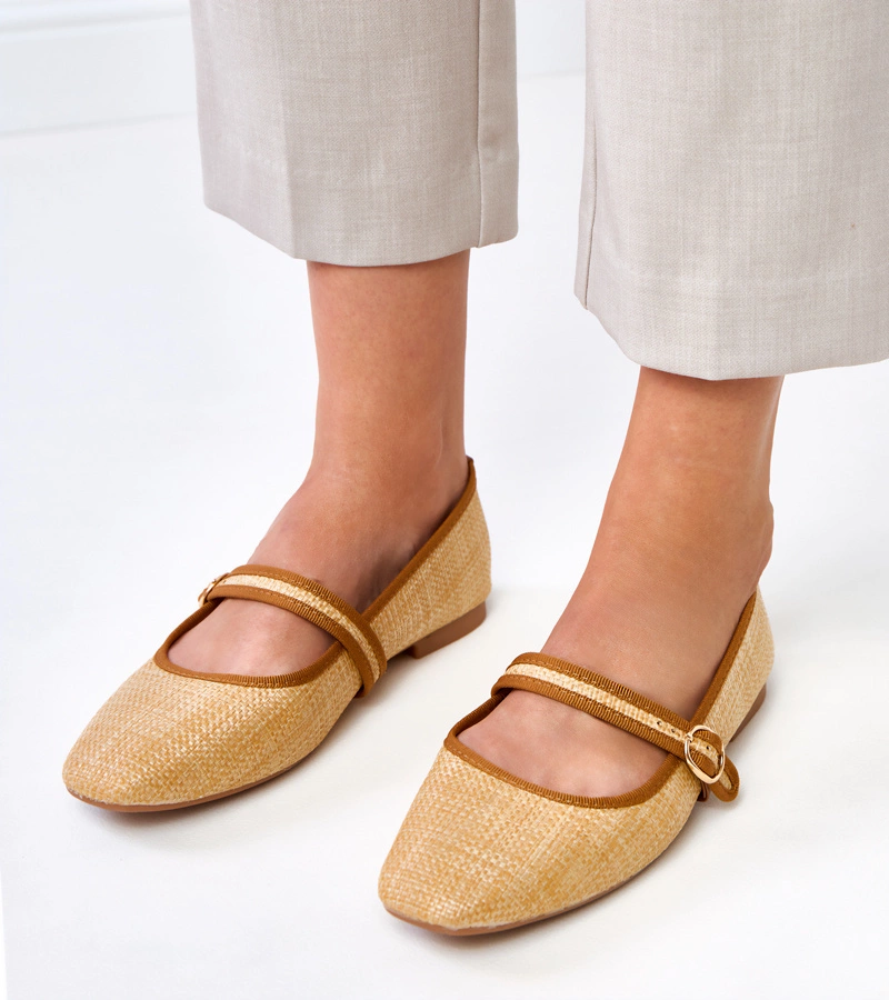 Pletene balerínky s prackou Nonana