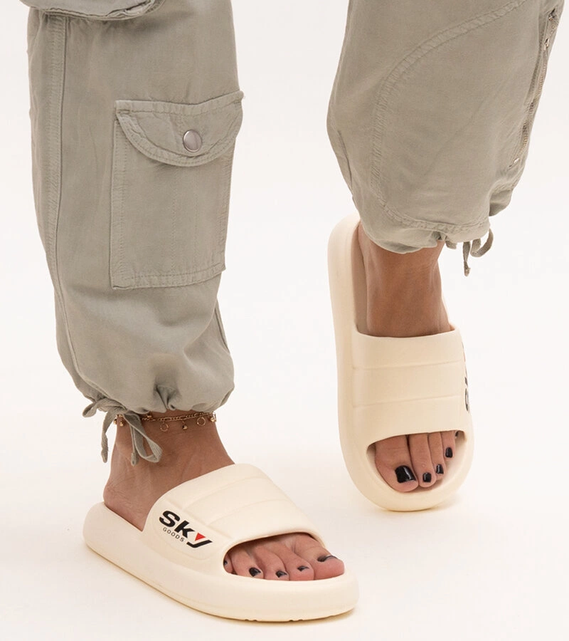 Bežové penové šľapky Ciarsa