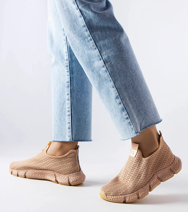 Béžové slip-on tenisky Yellville