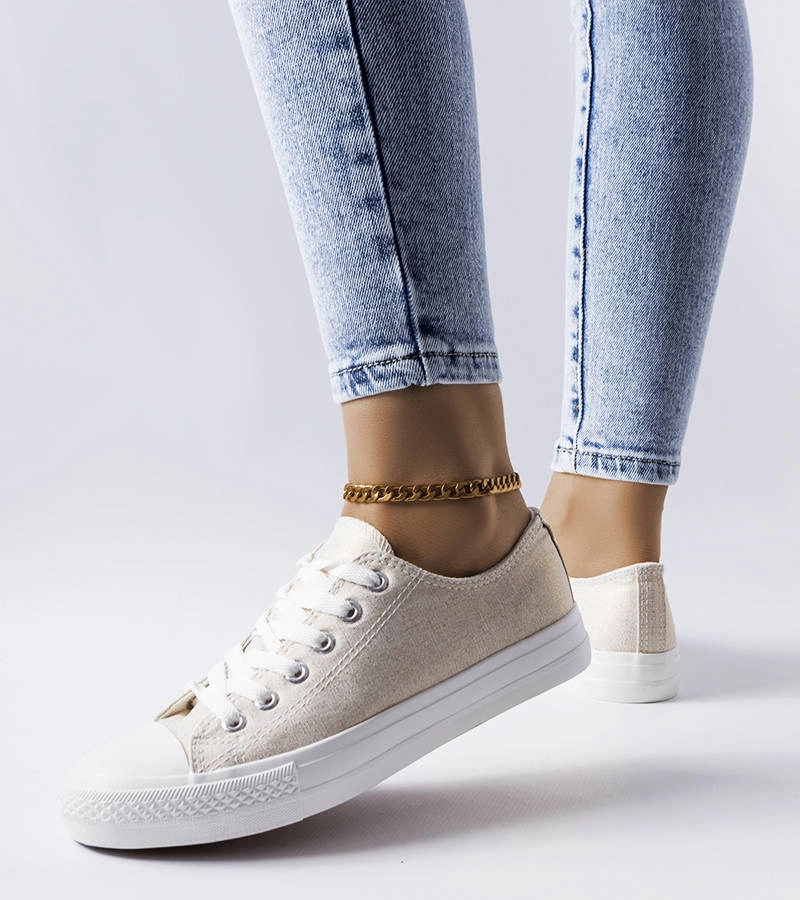 Biele trblietavé tenisky od Vignette