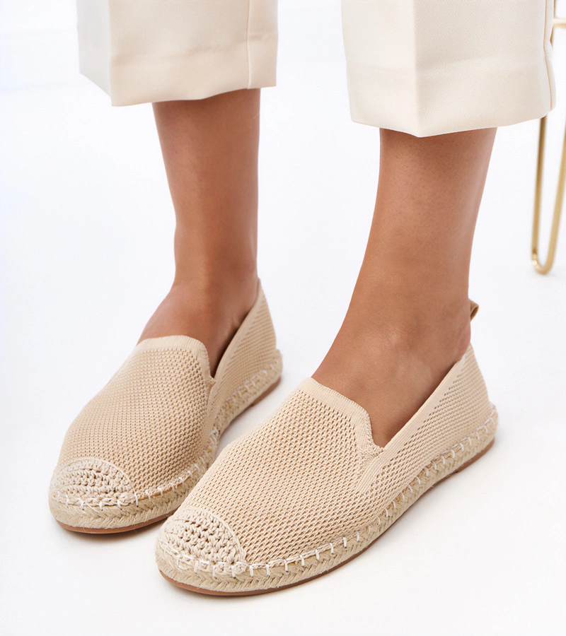 Béžové espadrilky na platforme Luna