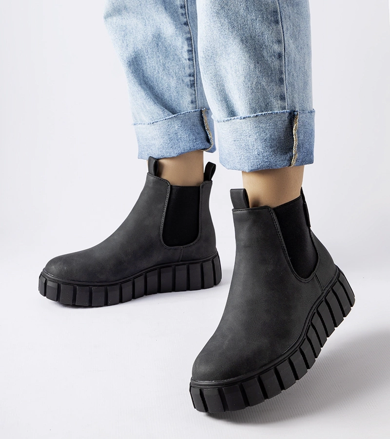 Čierne slip-on čižmy Big Star MM274324