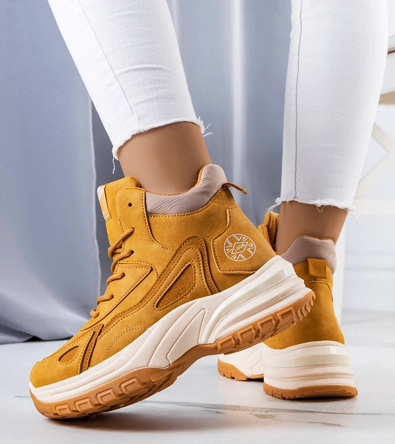 Camelowe zateplené traperské topánky Lee Cooper LCJ-22-44-1354L