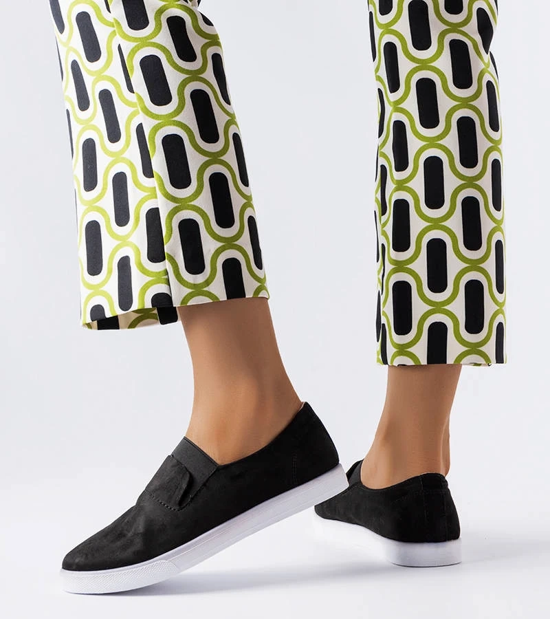 Modré tenisky z eko-semišu Jamal