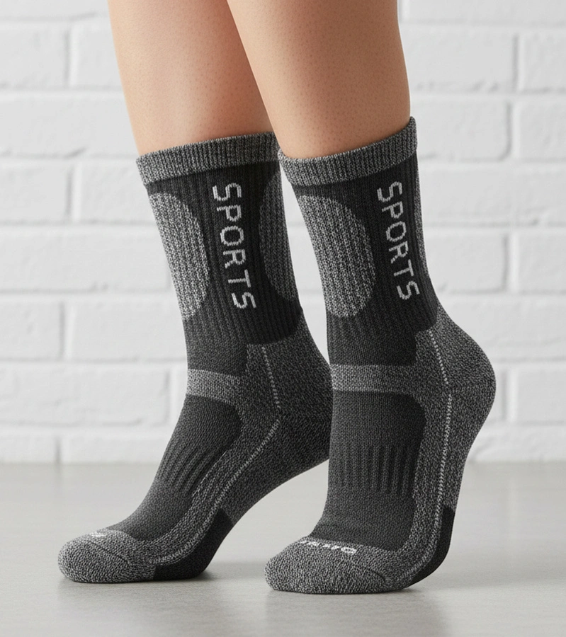 Sivé teplé dámske ponožky Siera