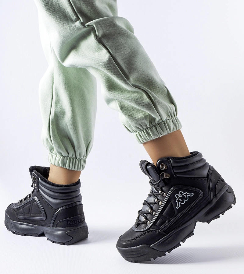 Čierne vysoké teplé topánky Kappa 242968 Shivoo