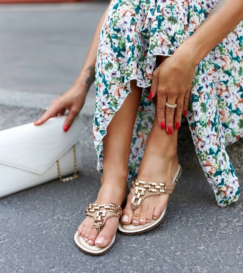 Hnedé elegantné žabky Buttapietra